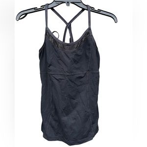 Alō Tank Top with Support Black Size Small